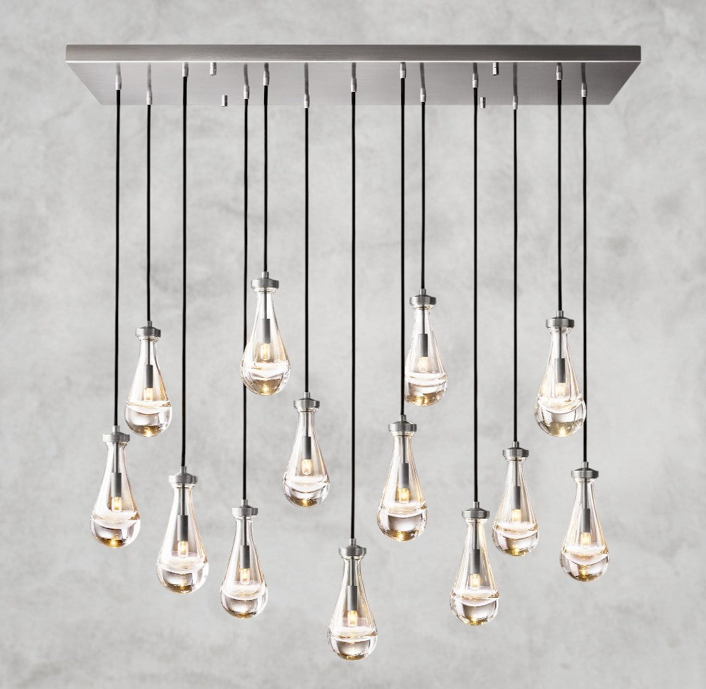 Rain Rectangular Chandelier 54", 72"